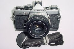 Olympus OM-2 MD 35mm Film SLR Manual Camera with Olympus 50mm F/1.8 Zuiko Lens