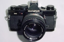 Olympus OM-2 MD 35mm Film SLR Manual Camera with Olympus 50mm F/1.8 Zuiko Lens