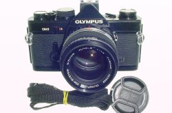 Olympus OM-2 MD 35mm Film SLR Manual Camera + Olympus 50mm F/1.4 Zuiko Lens