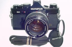 Olympus OM-2 MD 35mm Film SLR Manual Camera + Olympus 50mm F/1.4 Zuiko Lens
