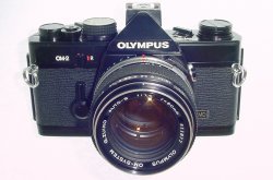 Olympus OM-2 MD 35mm Film SLR Manual Camera + Olympus 50mm F/1.4 Zuiko Lens