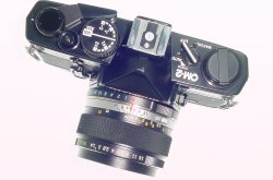 Olympus OM-2 MD 35mm Film SLR Manual Camera + Olympus 50mm F/1.4 Zuiko Lens