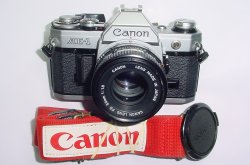 Canon AE-1 35mm Film Manual SLR Camera + Canon 50/1.8 FD Lens
