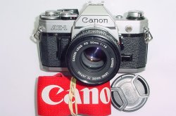 Canon AE-1 35mm Film Manual SLR Camera + Canon 50/1.8 FD Lens
