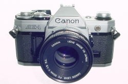 Canon AE-1 35mm Film Manual SLR Camera + Canon 50/1.8 FD Lens