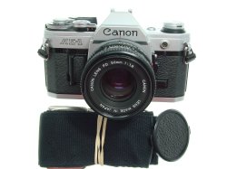 Canon AE-1 35mm Film Manual SLR Camera + Canon 50/1.8 FD Lens