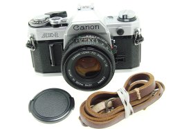 Canon AE-1 35mm Film Manual SLR Camera + Canon 50/1.8 FD Lens
