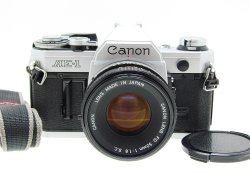 Canon AE-1 35mm Film Manual SLR Camera + Canon 50/1.8 FD Lens