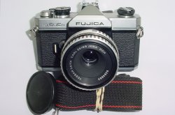 Fujica ST605N 35mm Film SLR Manual Camera with Carl Zeiss 50/2.8 Jena DDR Lens