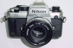 Nikon FA 35mm Film SLR Manual Camera with Nikon 50mm F/1.8 Nikkor Lens