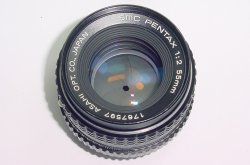 Pentax 55mm F/2 smc K Series Manual Focus Standard Lens PK Mount