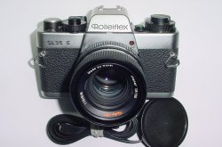Rolleiflex SL 35 E 35mm Film SLR Camera with Planar 50mm F/1.8 Rollei-HFT Lens