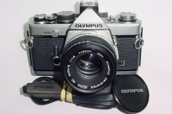 Olympus OM-2N 35mm Film SLR Manual Camera + Olympus 50mm f/1.8 Zuiko Lens