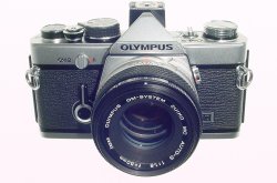 Olympus OM-2 35mm Film SLR Manual Camera + Olympus 50mm f/1.8 Zuiko Lens