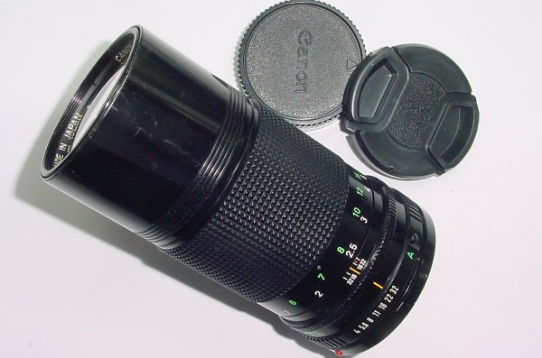 Canon 200mm F/4 FD Manual Focus Portrait Lens