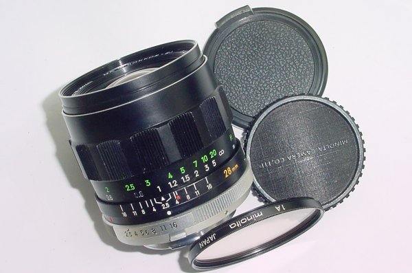 Minolta 28mm F/2.5 MC W.Rokkor-SI Manual Focus Wide Angle Lens