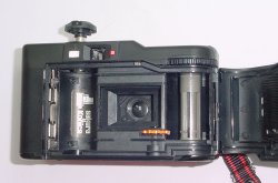 Konica Tomato 35mm Film Point & Shoot Camera 35/4 Lens in Red