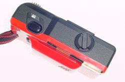 Konica Tomato 35mm Film Point & Shoot Camera 35/4 Lens in Red