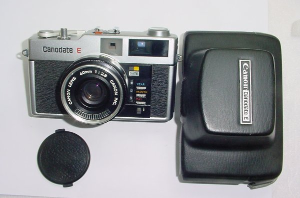 Canon Canodate E 35mm Film Rangefinder Camera with 40mm F/2.8 Lens