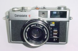 Canon Canodate E 35mm Film Rangefinder Camera with 40mm F/2.8 Lens