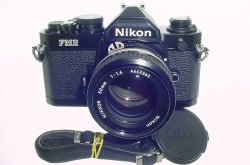 Nikon FM2n 35mm Film SLR Manual Camera with Nikkor 50mm F/1.4 AI Lens - Black