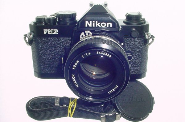 Nikon FM2n 35mm Film SLR Manual Camera with Nikkor 50mm F/1.4 AI Lens - Black