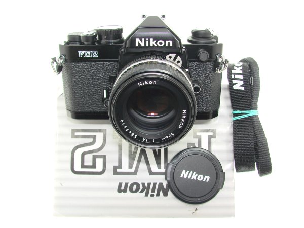 Nikon FM2n 35mm Film SLR Manual Camera with Nikkor 50mm F/1.4 AIs Lens - Black