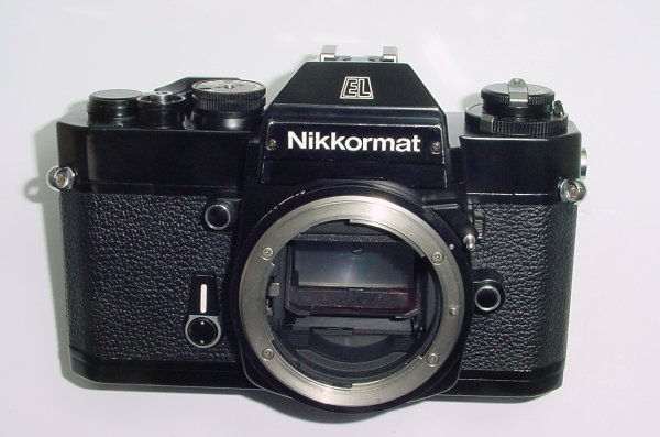 Nikon Nikkormat EL 35mm Film Manual SLR Camera Body in Black