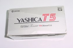 Yashica T5 D Point & Shoot Film Camera Carl Zeiss 35/3.5 T* Tessar Lens