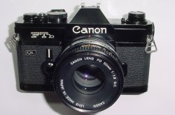 Canon FTb QL 35mm Film SLR Manual Camera + Canon 50mm F/1.8 FD S.C. Lens