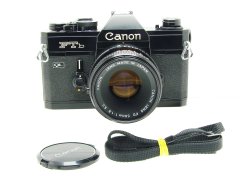 Canon FTb QL 35mm Film SLR Manual Camera + Canon 50mm F/1.8 FD S.C. Lens