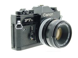 Canon FTb QL 35mm Film SLR Manual Camera + Canon 50mm F/1.8 FD S.C. Lens