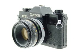 Canon FTb QL 35mm Film SLR Manual Camera + Canon 50mm F/1.8 FD S.C. Lens
