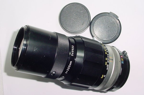 Nikon 200mm F/4 NIKKOR-Q Auto Manual Focus Pre-AI Lens