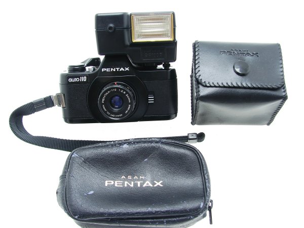 Pentax Auto 110 Miniature 110 SLR Film Camera With 24mm F/2.8 Lens