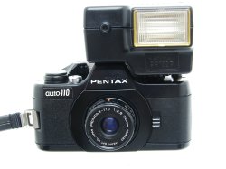 Pentax Auto 110 Miniature 110 SLR Film Camera With 24mm F/2.8 Lens
