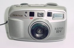 Pentax ESPIO 80V 35mm Film Point & Shoot Camera 38-80mm Zoom Lens