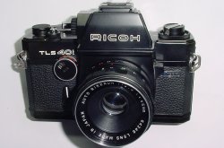 Ricoh TLS 401 35mm Film SLR Manual Camera with Rikenon 55mm f/2.8 Lens