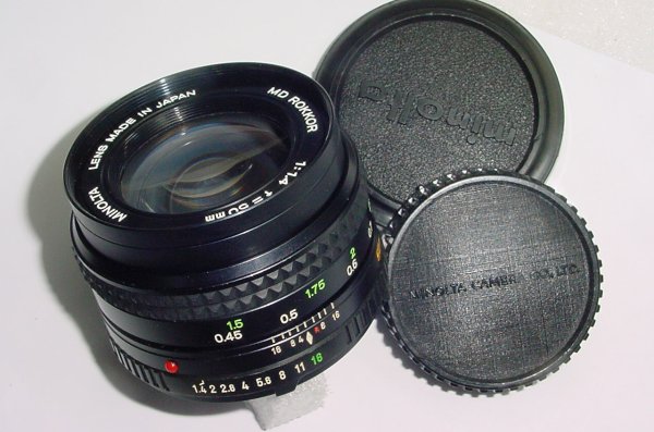 Minolta 50mm F/1.4 MD Rokkor Manual Focus Standard Lens