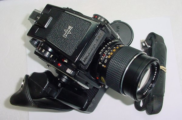 Mamiya M645 1000S Film Camera with Mamiya-Sekor 135mm f/3.5 C Lens + Motor Drive