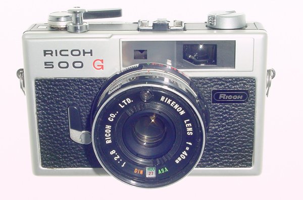 Ricoh 500 G Rangefinder 35mm Film Camera with 40/2.8 Lens