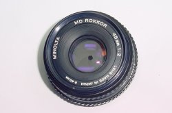 Minolta 45mm f/2 MD Rokkor Pancake Standard Manual Focus Lens