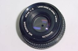 Minolta 45mm f/2 MD Rokkor Pancake Standard Manual Focus Lens