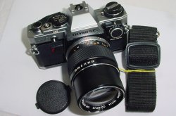 Olympus OM10 35mm Film SLR Manual Camera with 135/3.5 E.Zuiko Auto-T Lens + MA