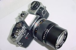 Olympus OM10 35mm Film SLR Manual Camera with 135/3.5 E.Zuiko Auto-T Lens + MA