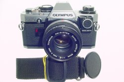Olympus OM10 35mm Film SLR Manual Camera with 50/1.8 Zuiko Lens + MA