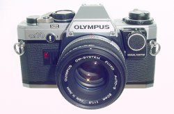 Olympus OM10 35mm Film SLR Manual Camera with 50/1.8 Zuiko Lens + MA