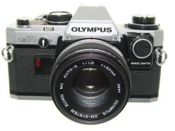 Olympus OM10 35mm Film SLR Manual Camera with 50/1.8 Zuiko Lens + MA