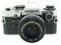 Olympus OM10 35mm Film SLR Manual Camera with 50/1.8 Zuiko Lens + MA