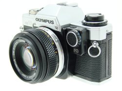 Olympus OM10 35mm Film SLR Manual Camera with 50/1.8 Zuiko Lens + MA